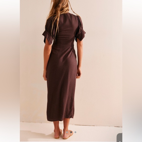 NWT Free people vintage summer midi dress in Lima bean size XS - Picture 4 of 12
